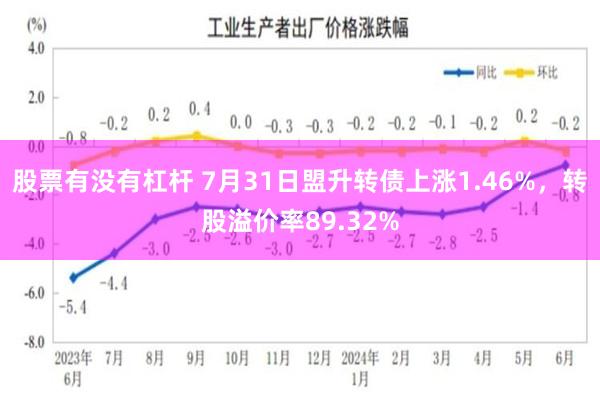 股票有没有杠杆 7月31日盟升转债上涨1.46%，转股溢价率89.32%