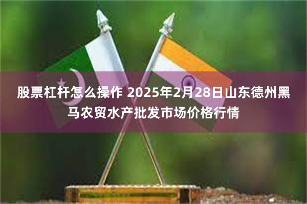 股票杠杆怎么操作 2025年2月28日山东德州黑马农贸水产批发市场价格行情